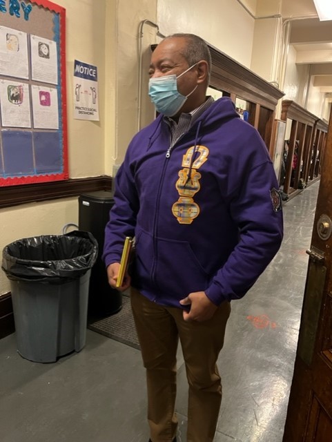 Mr. Brewer represents Omega Psi Phi Fraternity!